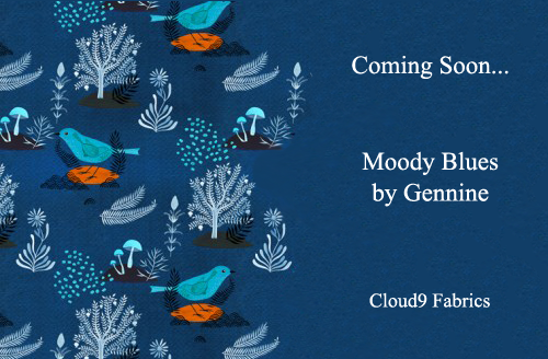 Cloud9 Fabrics Moody Blues Collection by Gennine