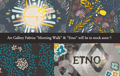 Art Gallery Fabrics “Morning Walk” & “Etno”