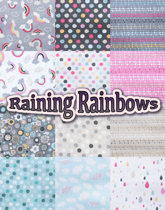 ANthology Fabrics Raining Rainbows コレクション