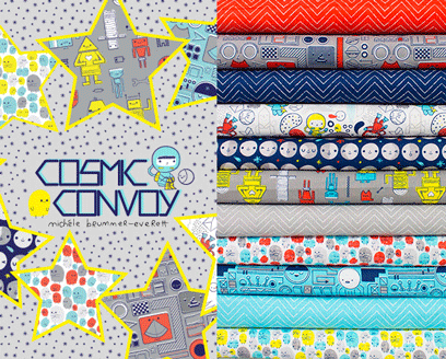 Cloud9 Fabrics Cosmic Convoy Collection by Michele Brummer Everett