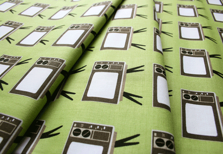 Riley Blake Geekly Chic TV Green C513-03