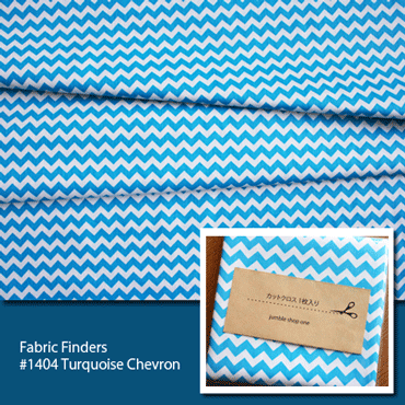 Fabric Finders #1404 Turquoise Chevron