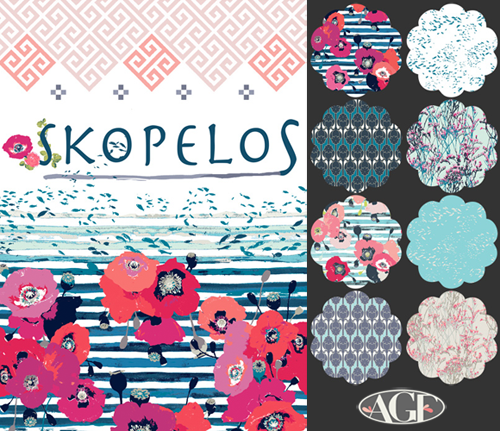 Art Gallery Fabrics Skopelos Collection by Katarina Roccela