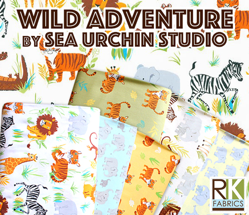 Robert Kaufman Wild Adventure Collection by Sea Urchin Studio