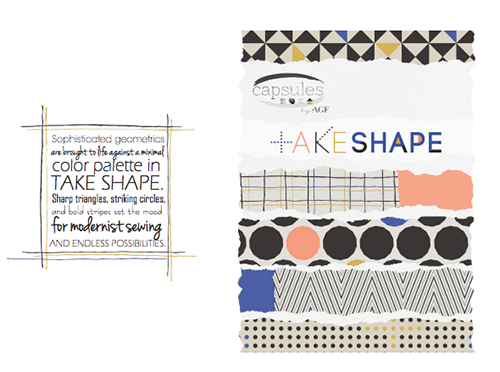 Art Gallery Fabrics TAKE SHAPE Look Book
