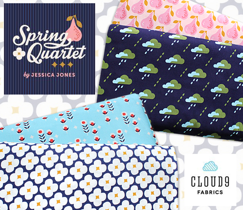 Cloud9 Fabrics Spring Quartet Collection by Jessica Jones