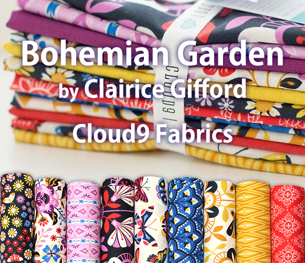 Cloud9 Fabrics Bohemian Garden Collection by Clairice Gifford