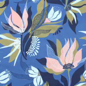 Nerida Hansen Fabrics - Harlow Cornflower Blue by Rachelle Holowko