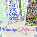 Art Gallery Fabrics Indigo & Aster Collection