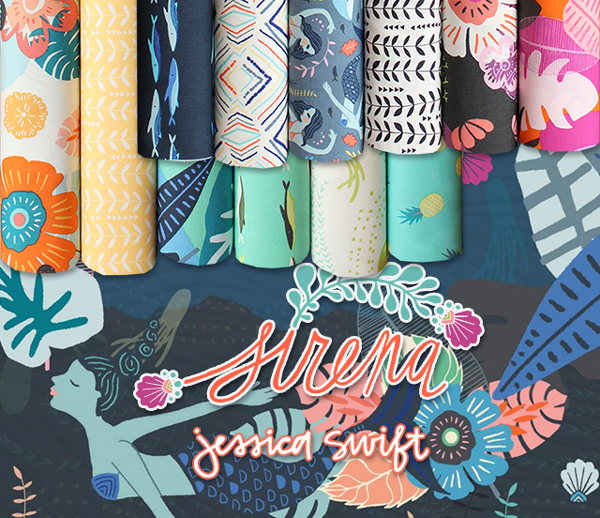 Art Gallery Fabrics Sirena Collection by Jessica Swift