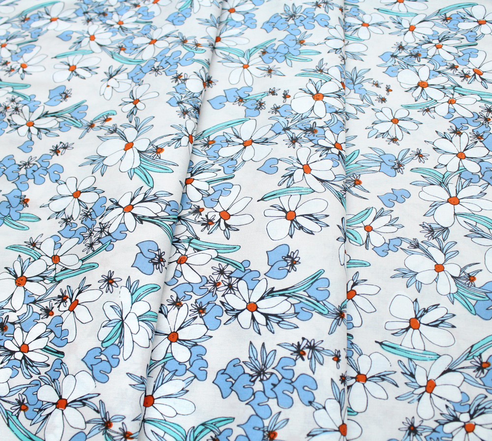 Cloud9 Fabrics Terrestrial 201302 Magnolia Springs Blue