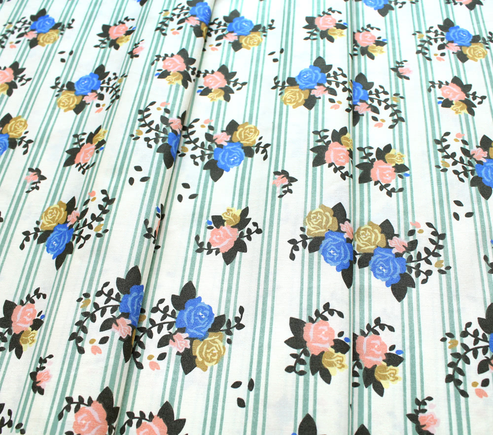 Birch Fabrics Pirouette Rosette Stripes