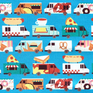 Paintbrush Studio Fabrics Food Trucks 120-209381 Food Truck Stripes Blue