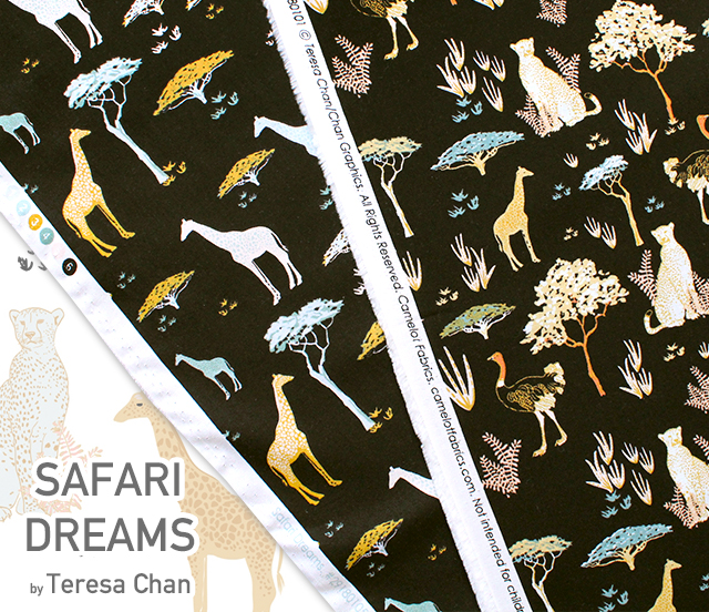 新入荷 クールな動物柄 Camelot Fabrics Safari Dreams