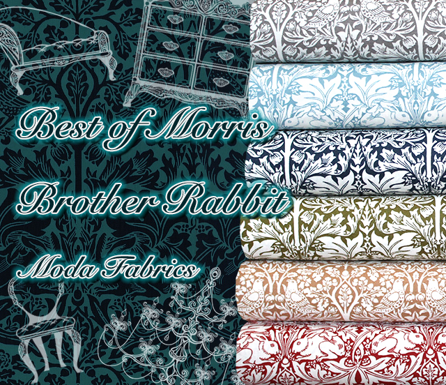 Moda Fabrics Best of Morris Brother Rabbit 取り扱い開始