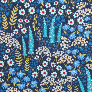 Art Gallery Fabrics Catch & Release Blue Bank Flora
