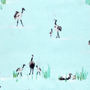 Art Gallery Fabrics Floralish Wandering Cranes