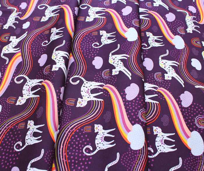 Art Gallery Fabrics Kushukuru Rainbow Jaguar