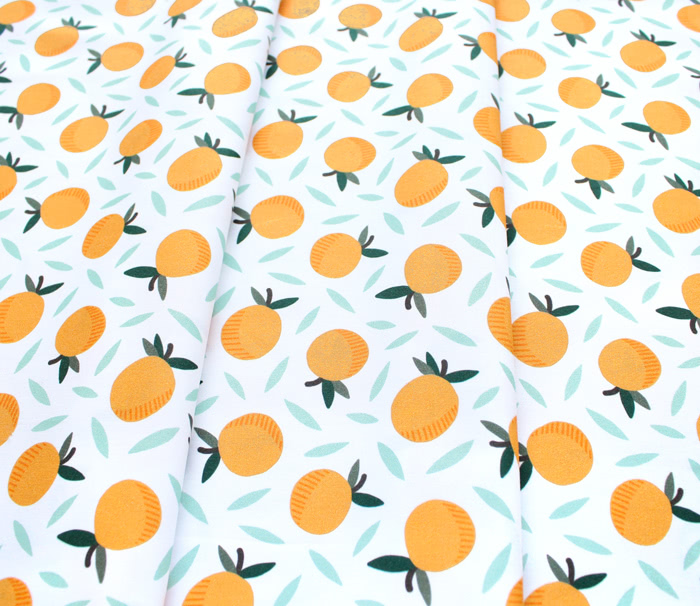Paintbrush Studio Fabrics Fruity 120-19852 White Oranges