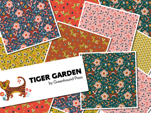 近日入荷 Paintbrush Studio Fabrics – Tiger Garden