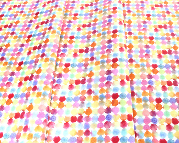 Windham Fabrics Rain or Shine 51648-X Rainbow Dots