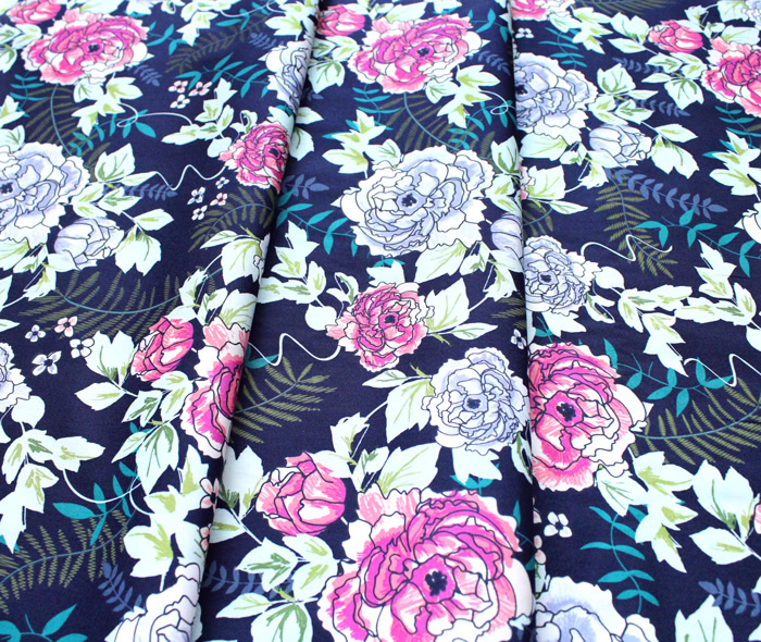 Art Gallery Fabrics Trouvaille Everblooming Camellias Dim