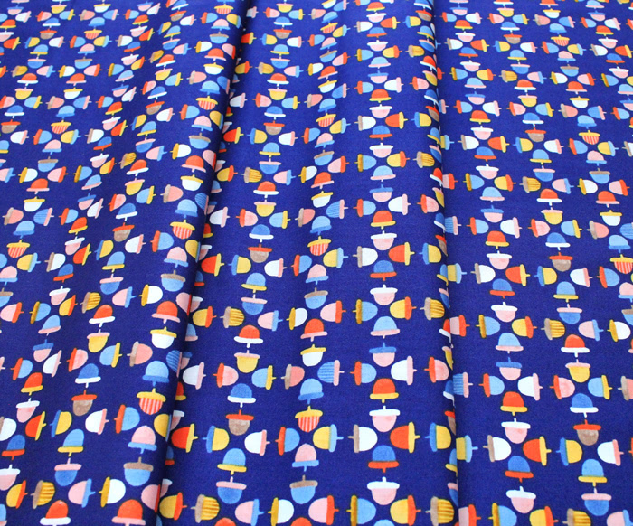 Windham Fabrics Sweet Oak 51308-1 Acorns Navy