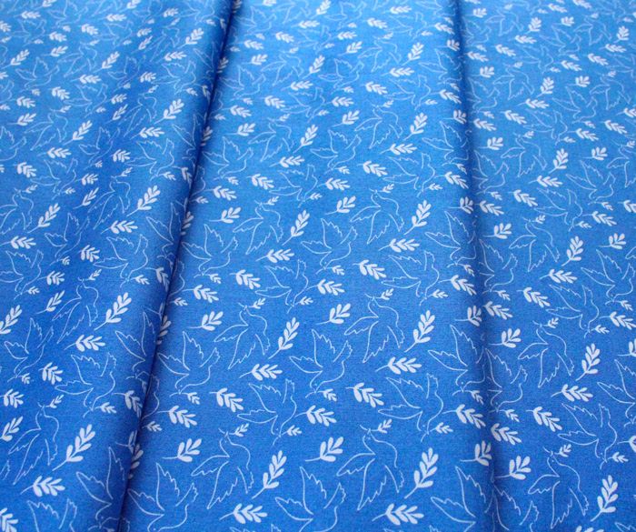 Michael Miller Fabrics Wonderful World DH9372-BLUE Giving Peace Blue