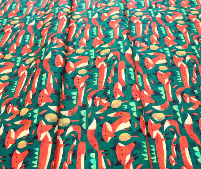 Windham Fabrics Woodland 52284D-5 Little Foxes Forest