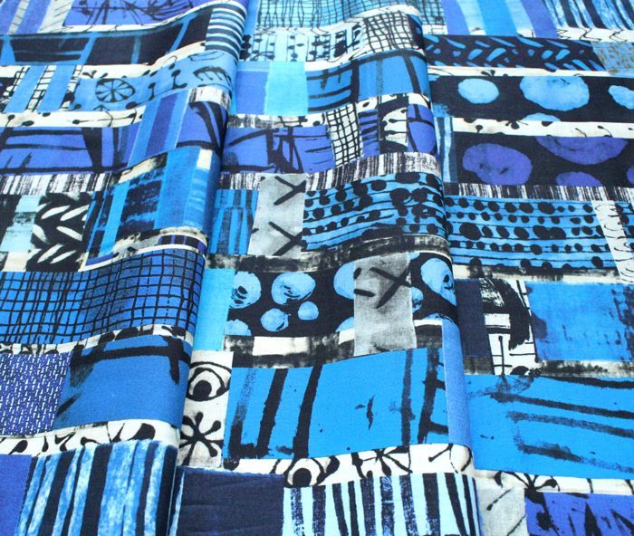 Windham Fabrics The Blue One 52186D-X Totem Multi