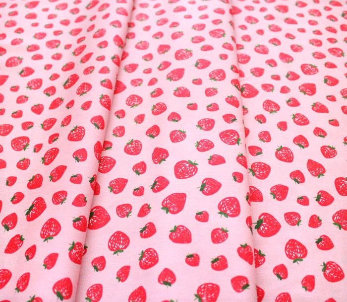 Michael Miller Fabrics Kiss The Cook CX8106-SHEL Strawberry Jam Pink