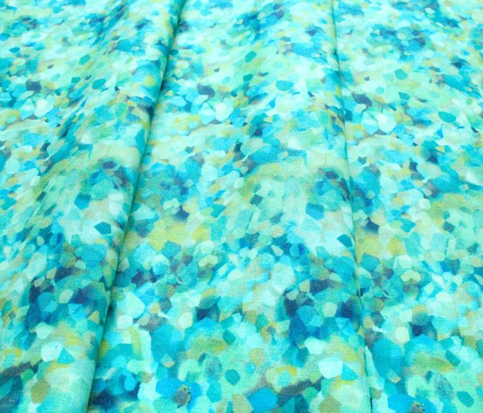 Michael Miller Fabrics Floral Fancy DCX9696-AQUA Shining Sequence Aqua