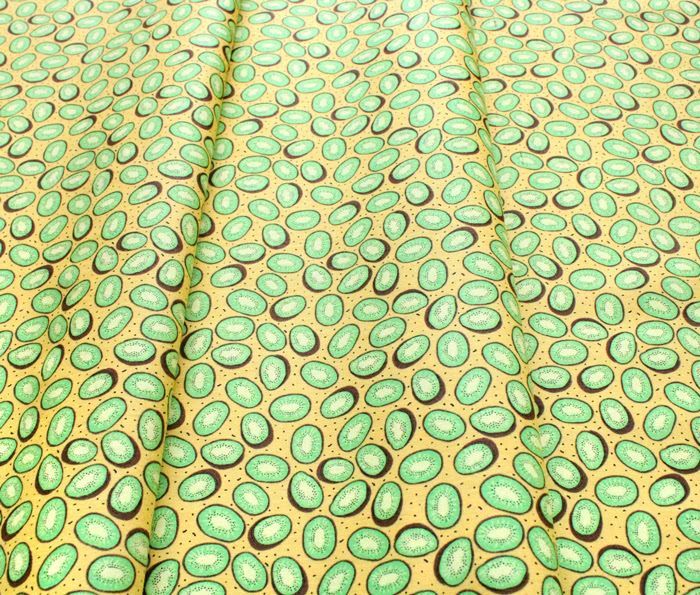 Camelot Fabrics Feelin' Fruity 30200214-1 Kiwi's Yellow