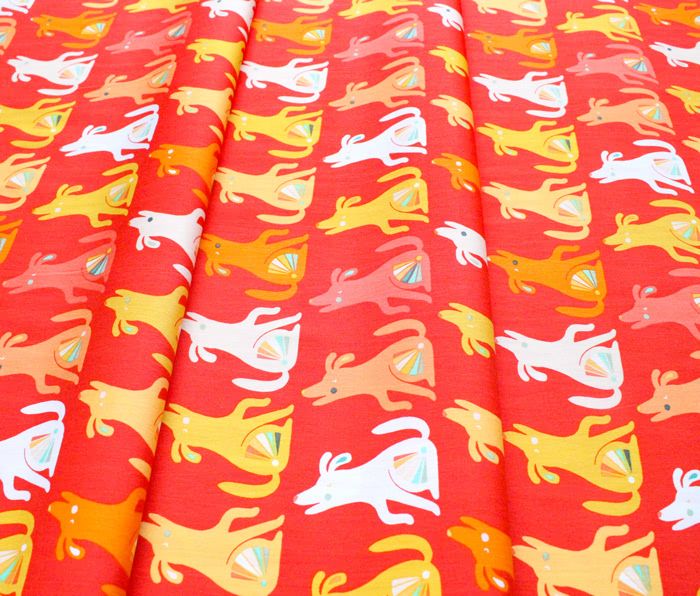 Art Gallery Fabrics Oh, Woof! Happy Howl