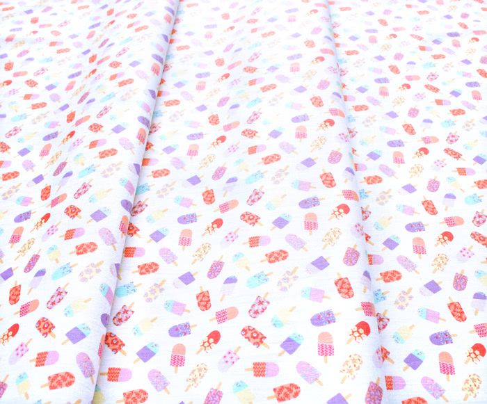 Camelot Fabrics Ice Cream Blossoms 27200702-1 Floral Ice Pop Toss