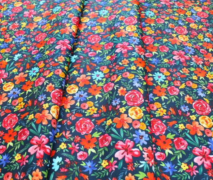 Michael Miller Fabrics Everyone is Invited DCX9800-NAVY Flower Joy Navy