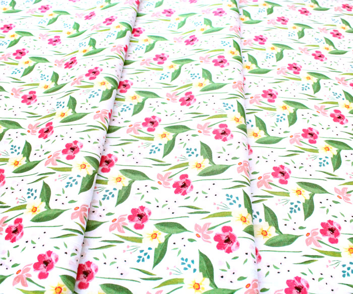 Windham Fabrics Cora 52360-1 Happy Floral White
