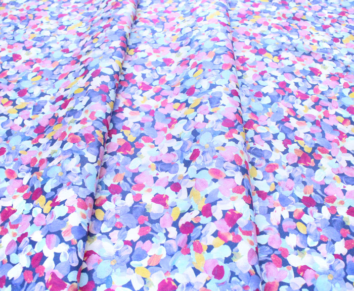 Robert Kaufman Fabrics Painterly Petals SRKD-20265-61 Confetti Flower Petals Periwinkle
