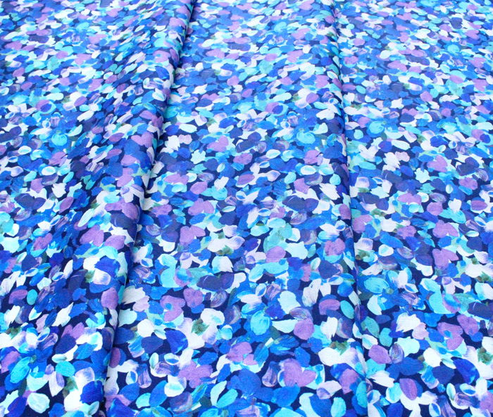 Robert Kaufman Fabrics Painterly Petals SRKD-20265-64 Confetti Flower Petals Azure