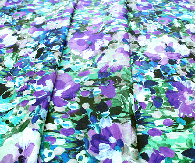 Robert Kaufman Fabrics Painterly Petals SRKD-20263-238 Impressionist Flower Blooms Garden