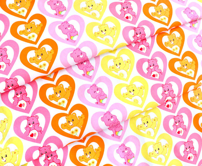 Camelot Fabrics Care Bears 44010105-1 Warm Hearts Pink