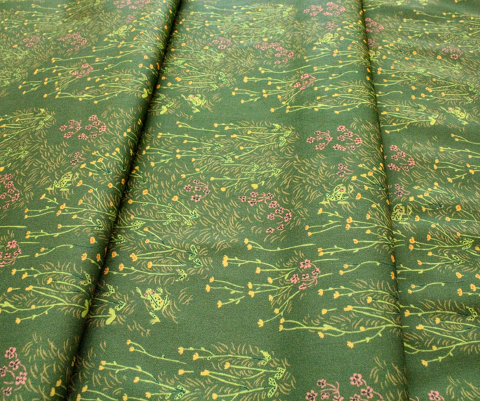 Windham Fabrics / West Hill / 52877-10 Tall Buttercups Pond Green