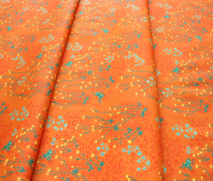 Windham Fabrics / West Hill / 52877-12 Tall Buttercups Orange