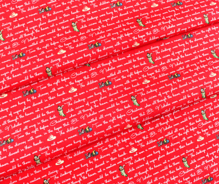 Riley Blake Designs Christmas Joys C12255-RED Text Red