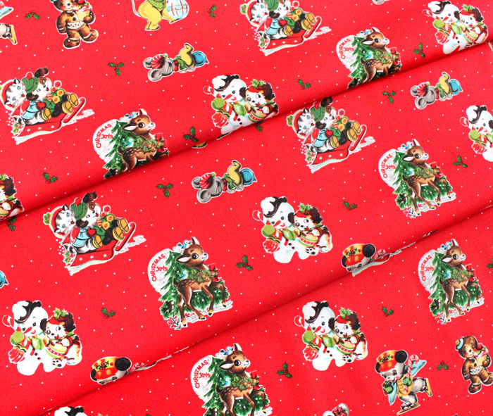 Riley Blake Designs Christmas Joys C12250-RED Main Red