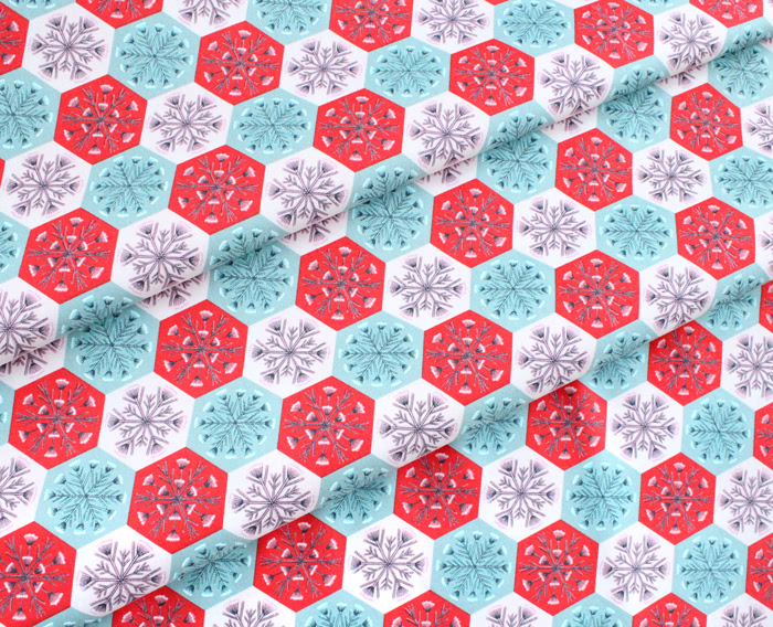 Cloud9 Fabrics Winter Wonderland 227196 Patchwork Snowflakes