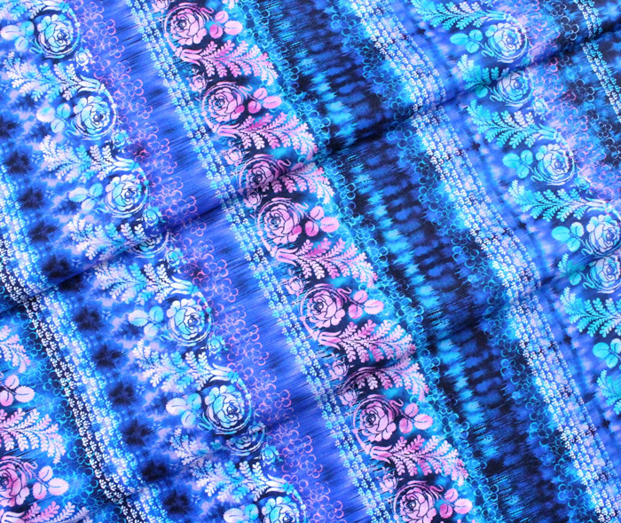 Robert Kaufman Fabrics Bloomburst WELD-21299-72 Line Flower Cobalt