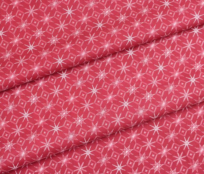 Cloud9 Fabrics / Warm & Cozy 227297 Snowflakes Red