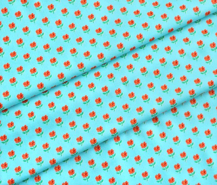 カットクロス Windham Fabrics / Country Mouse 53473-4 Provence Teal